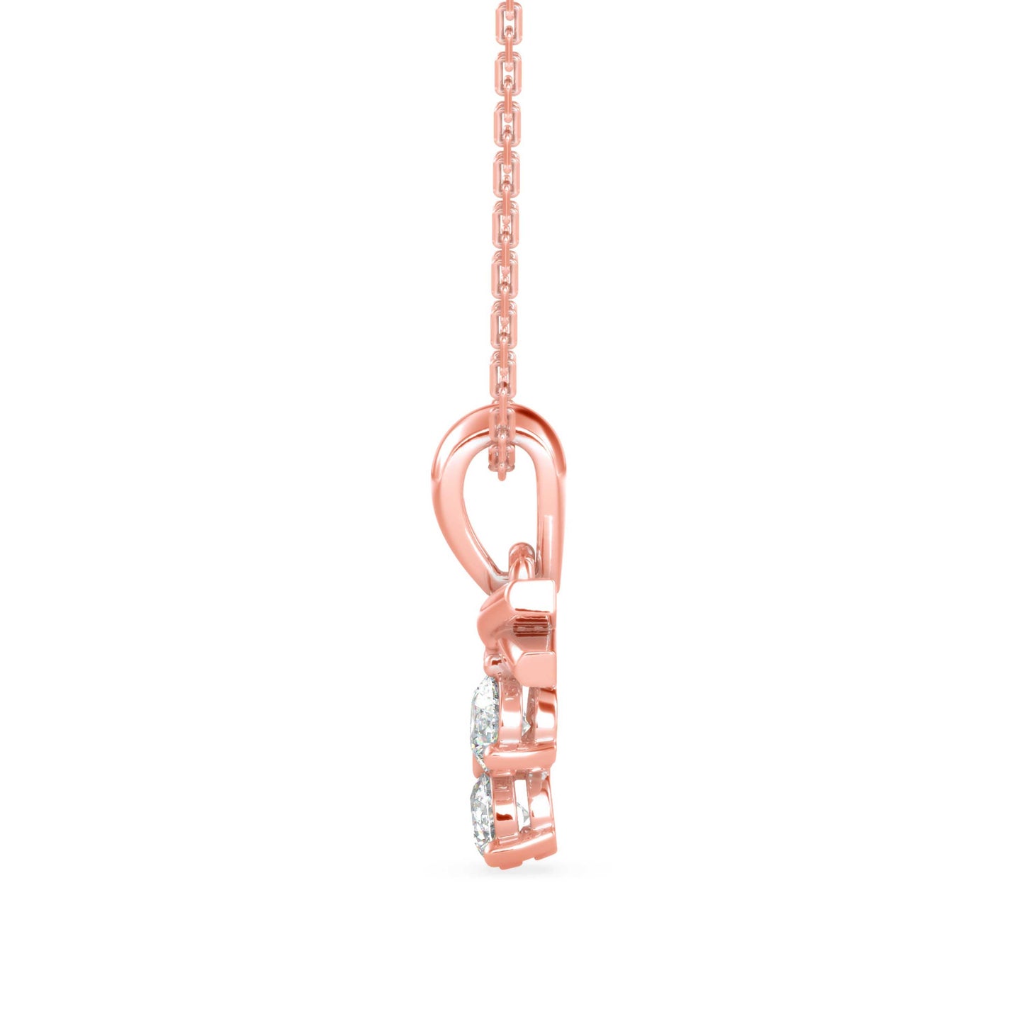 Gellert Diamond Pendant Rose Gold