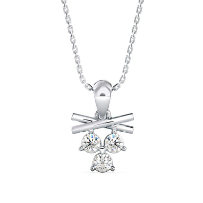 Gellert Diamond Pendant White Gold