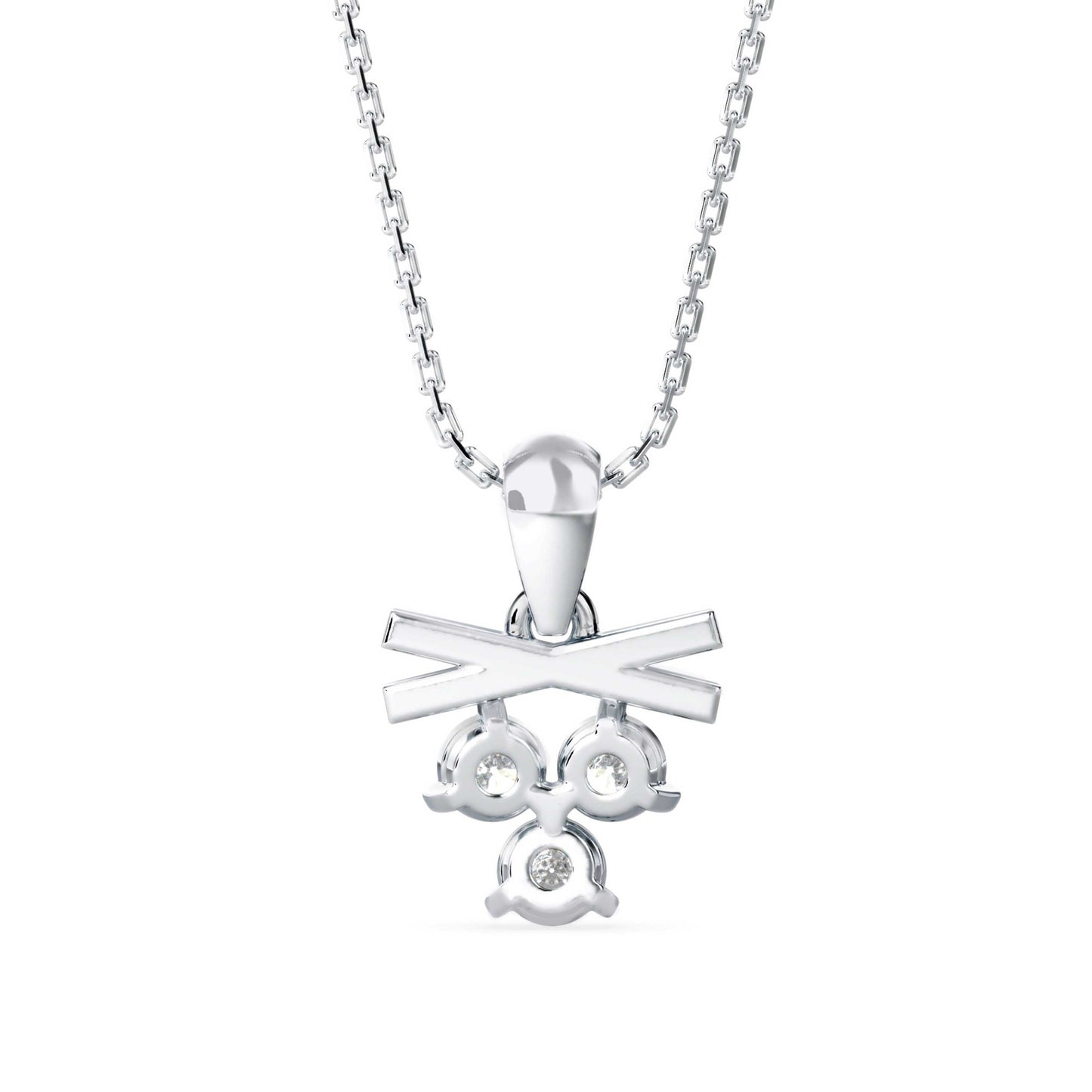 Gellert Diamond Pendant White Gold