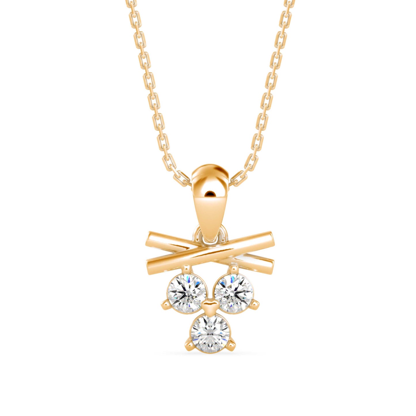 Gellert Diamond Pendant Yellow Gold