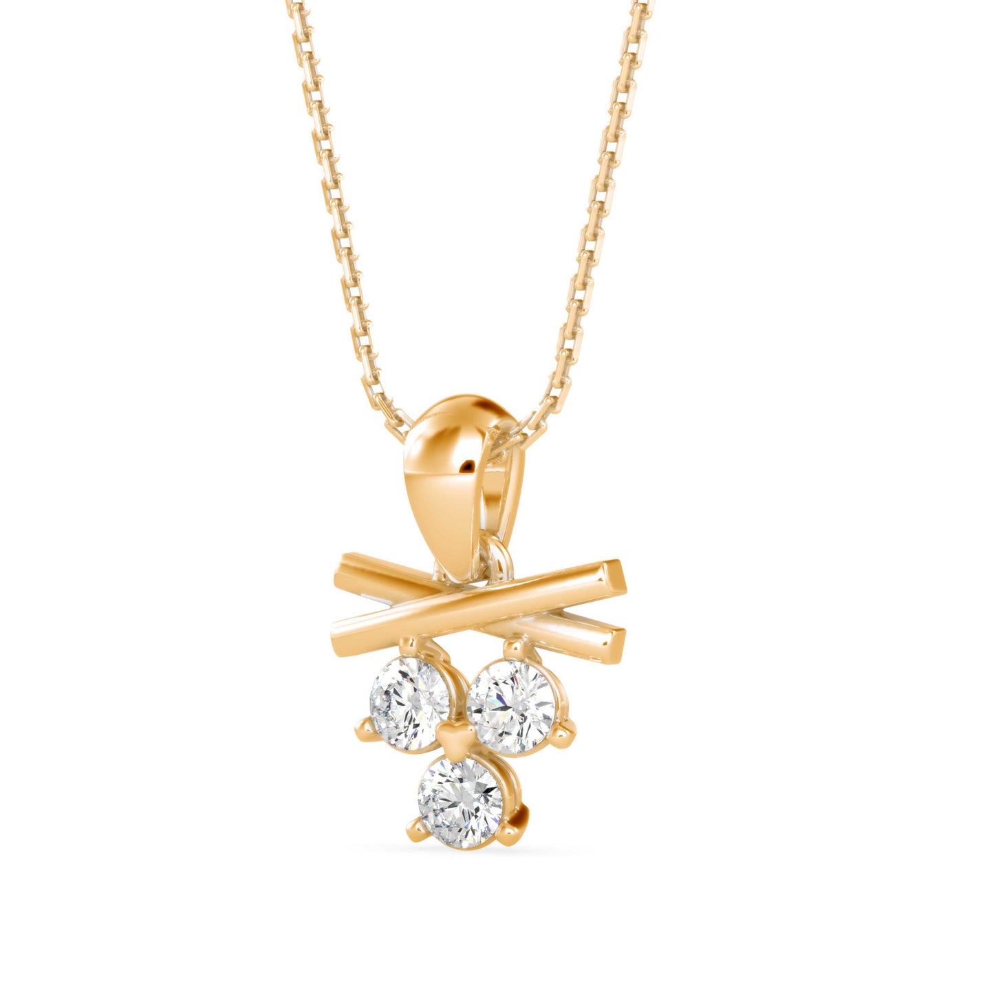 Gellert Diamond Pendant Yellow Gold