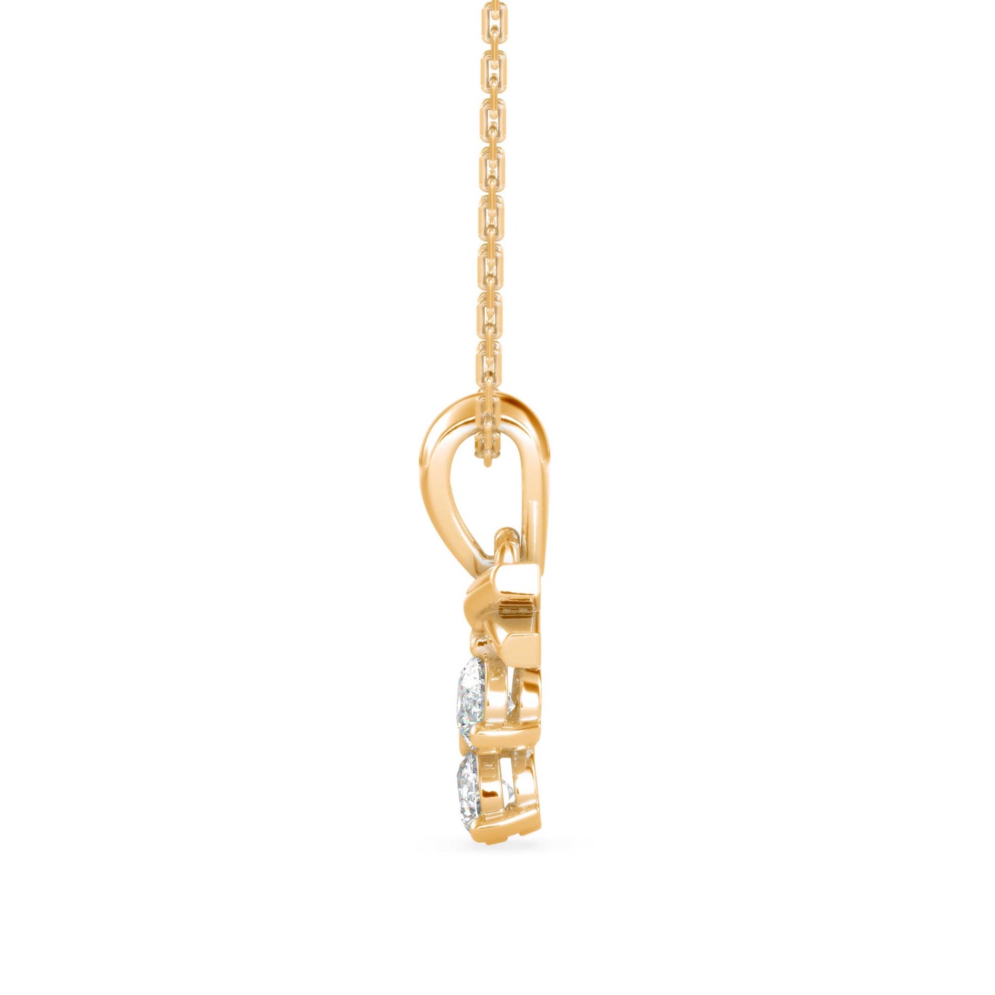 Gellert Diamond Pendant Yellow Gold