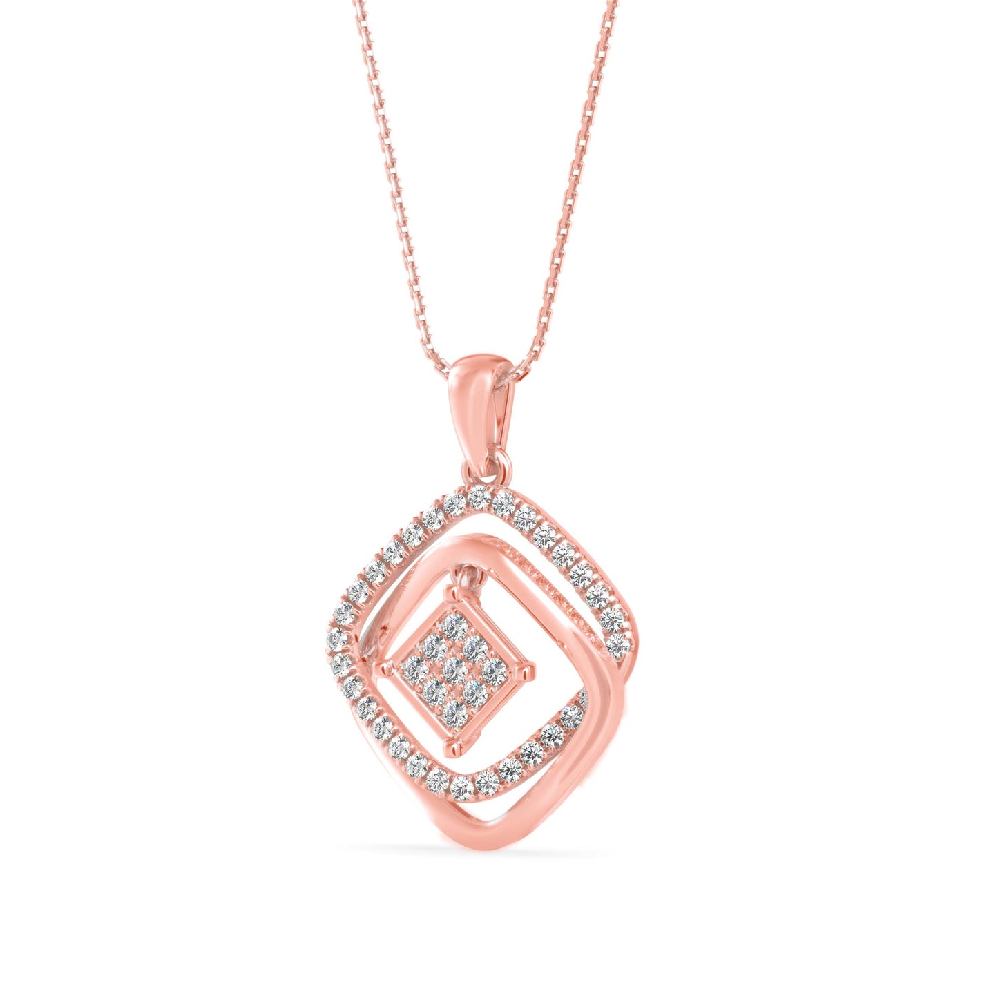 Lova Diamond Pendant Rose Gold