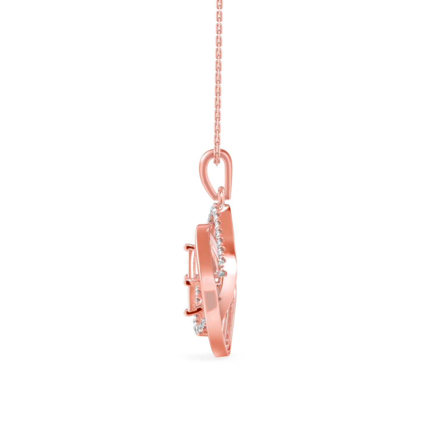 Lova Diamond Pendant Rose Gold