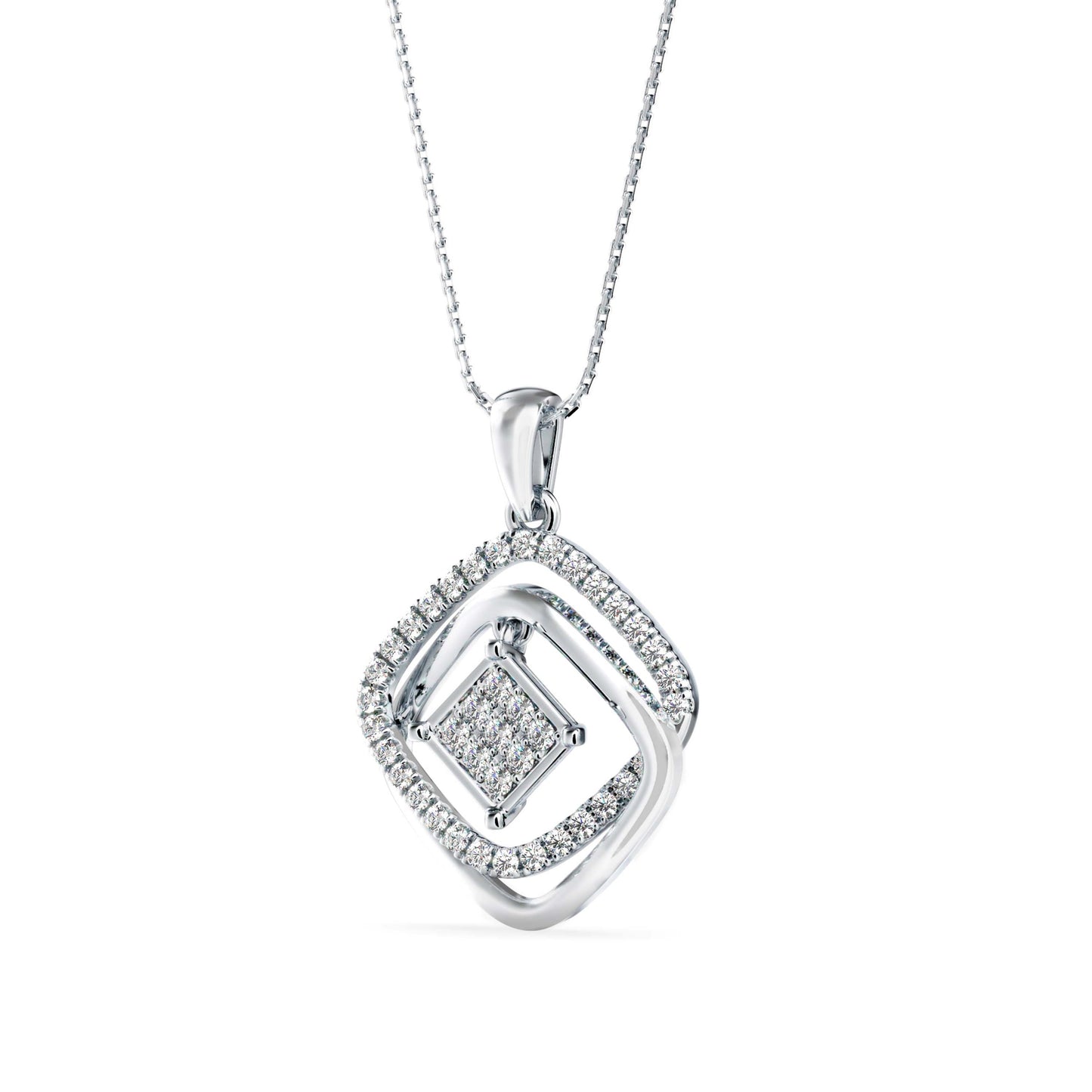 Lova Diamond Pendant Platinum