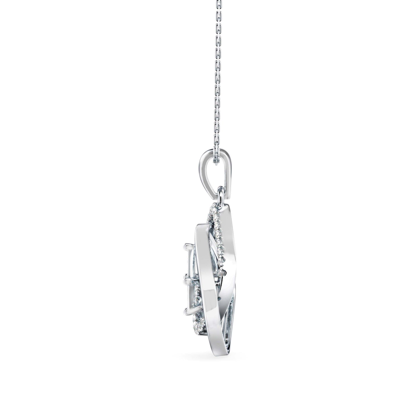 Lova Diamond Pendant Platinum