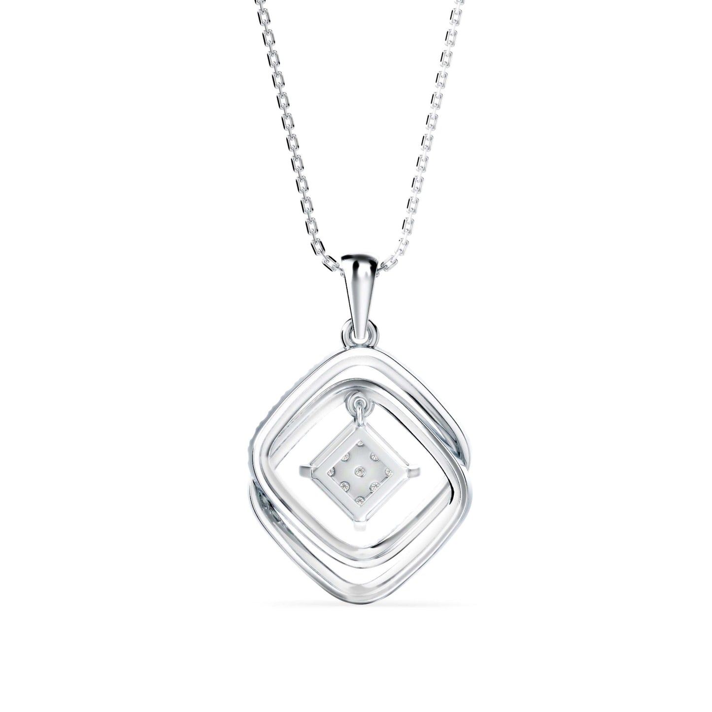 Lova Diamond Pendant Platinum