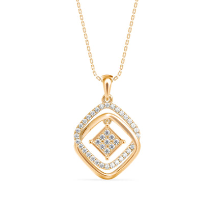 Lova Diamond Pendant Yellow Gold