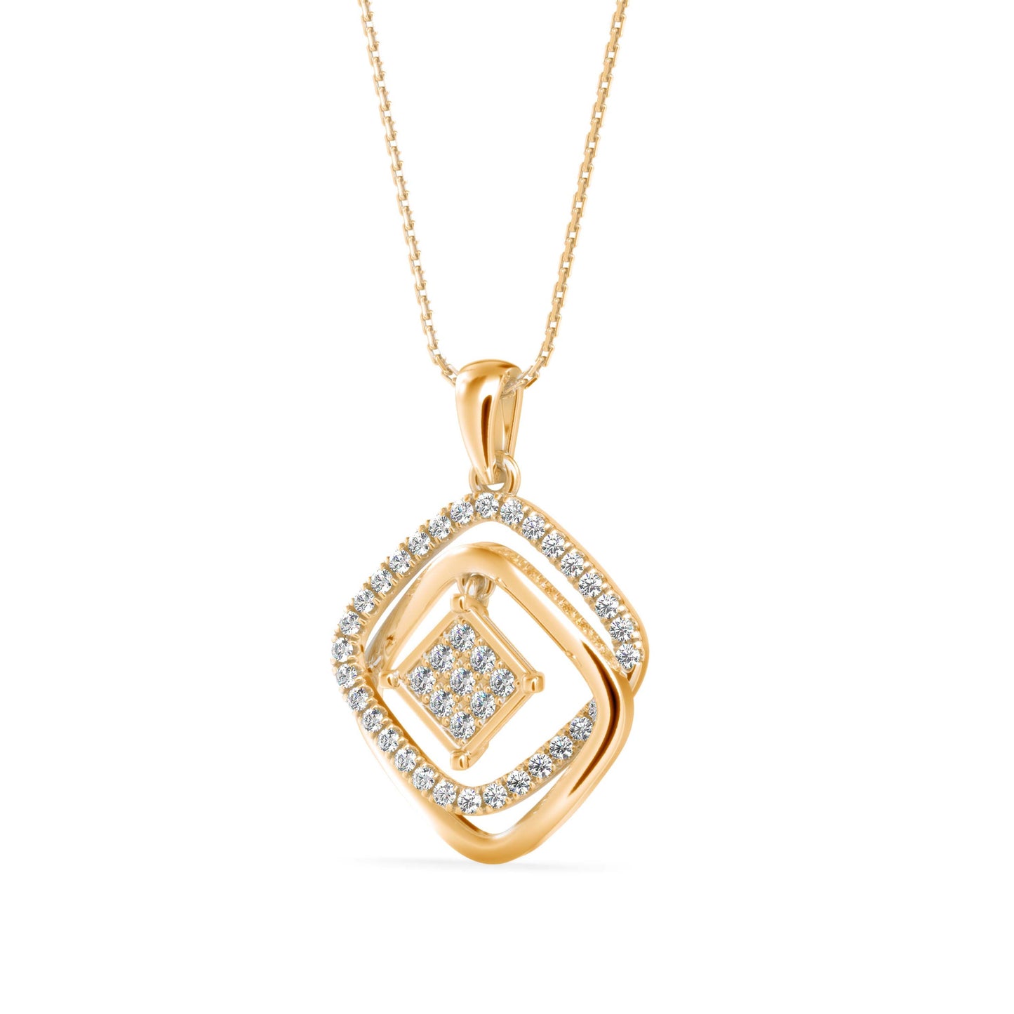 Lova Diamond Pendant Yellow Gold