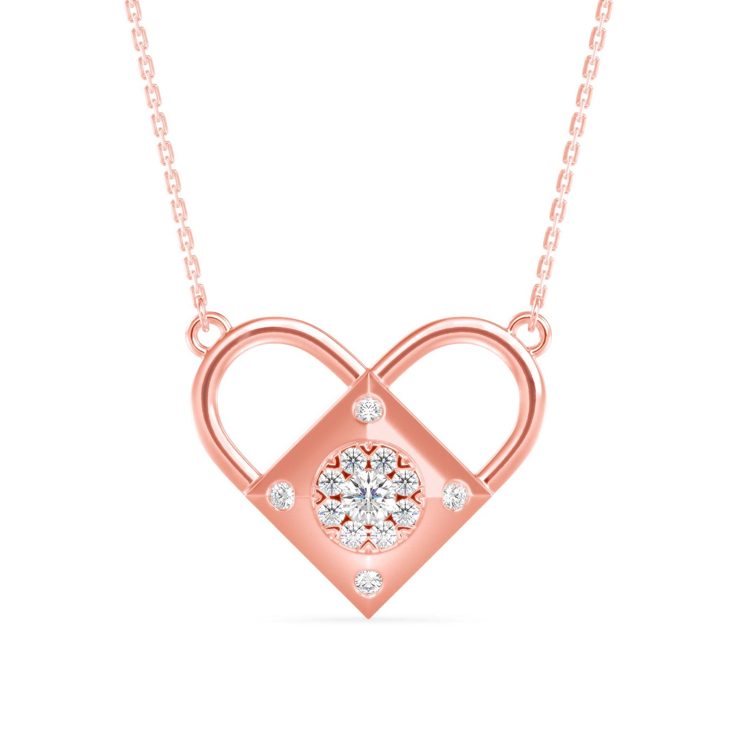 Diamond Dreamscape Pendant Rose Gold