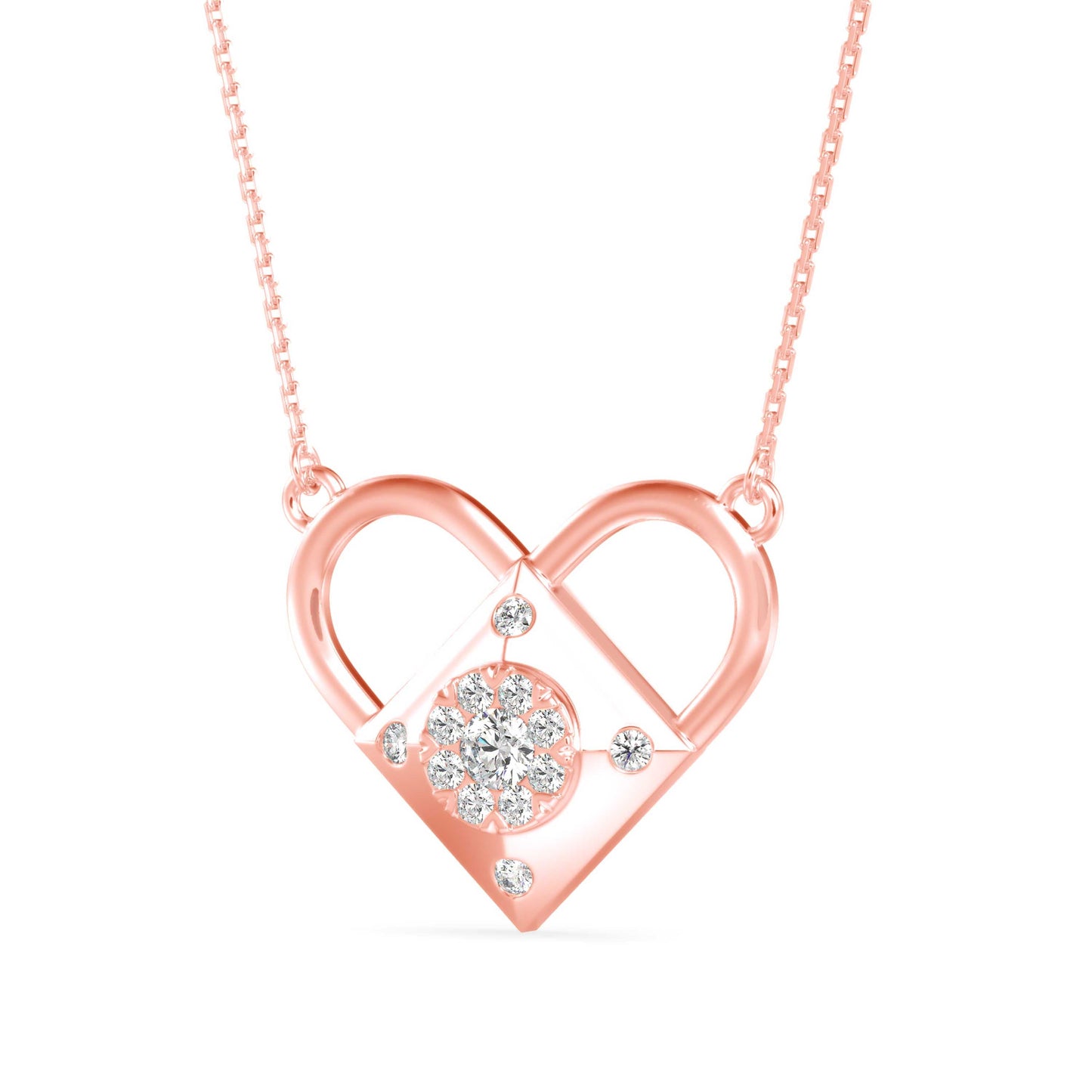 Diamond Dreamscape Pendant Rose Gold