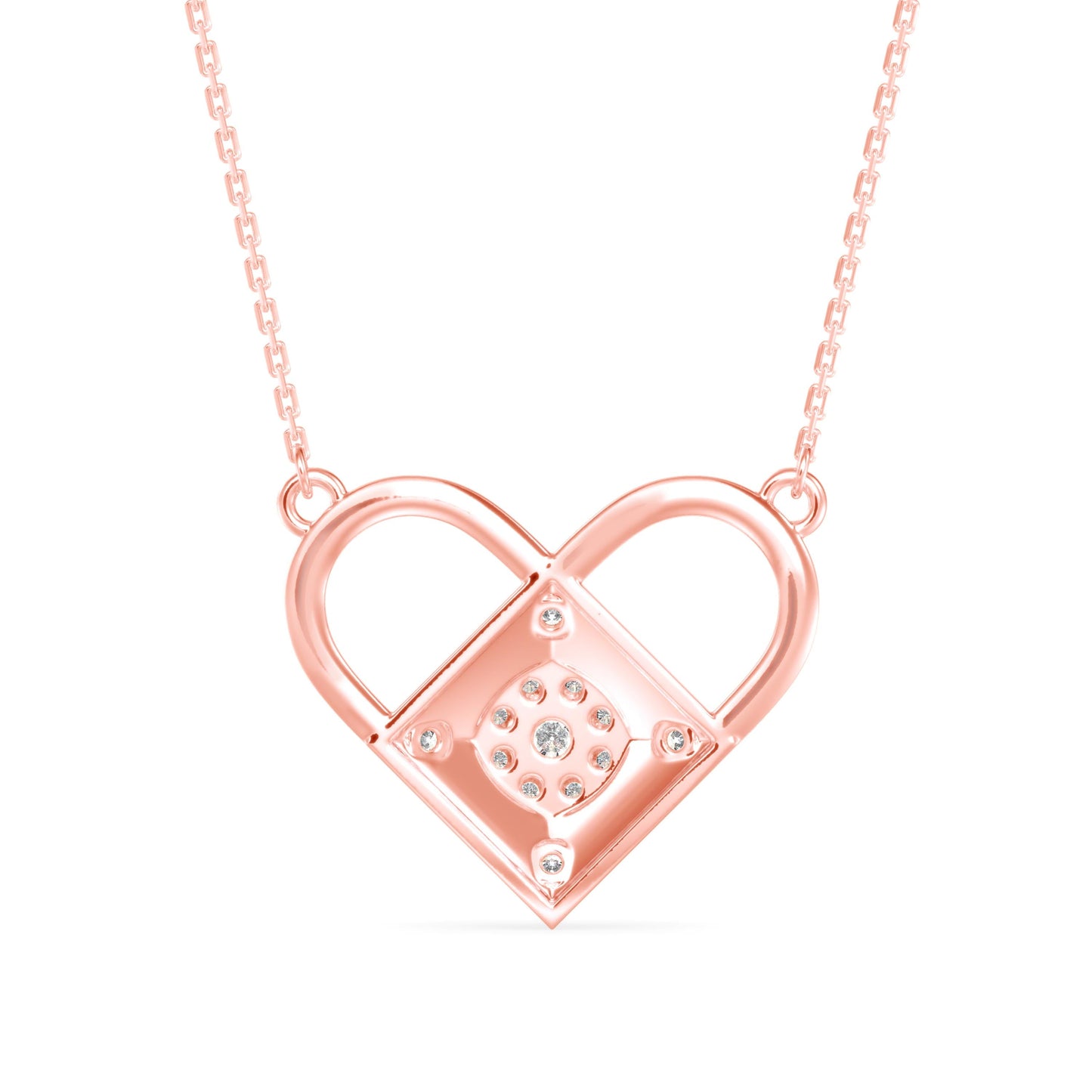 Diamond Dreamscape Pendant Rose Gold