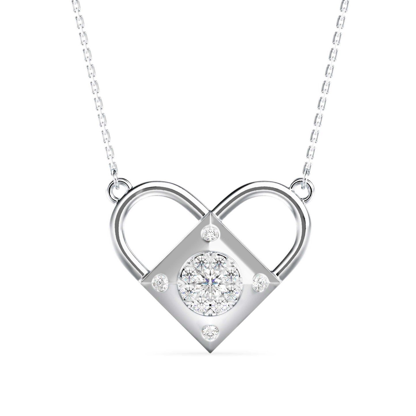 Diamond Dreamscape Pendant White Gold