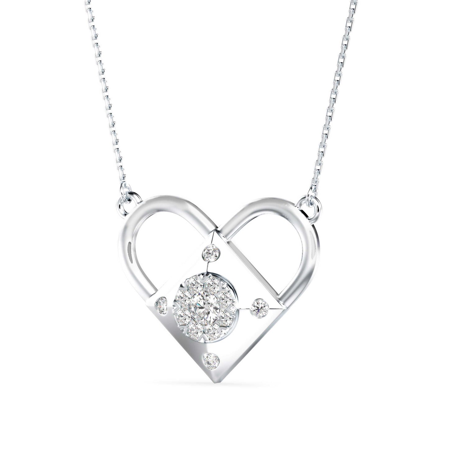 Diamond Dreamscape Pendant White Gold