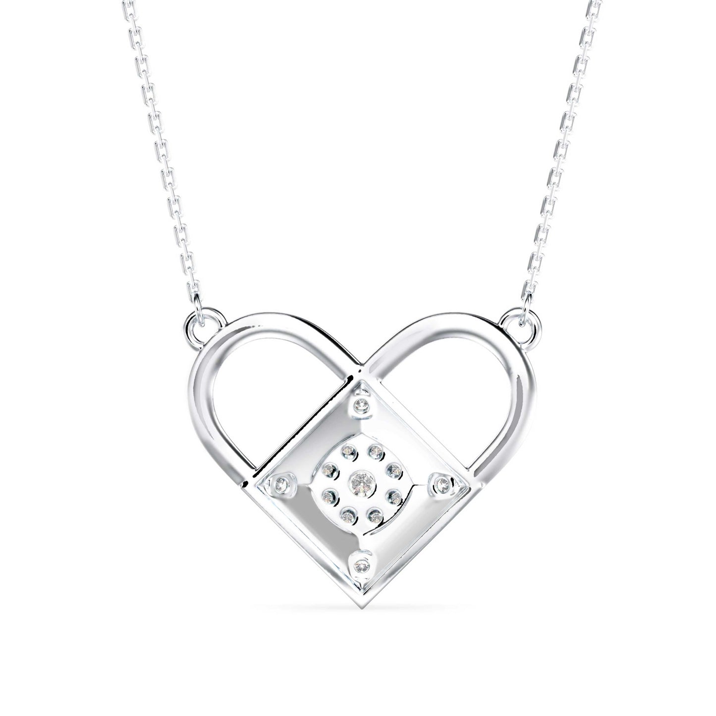 Diamond Dreamscape Pendant White Gold