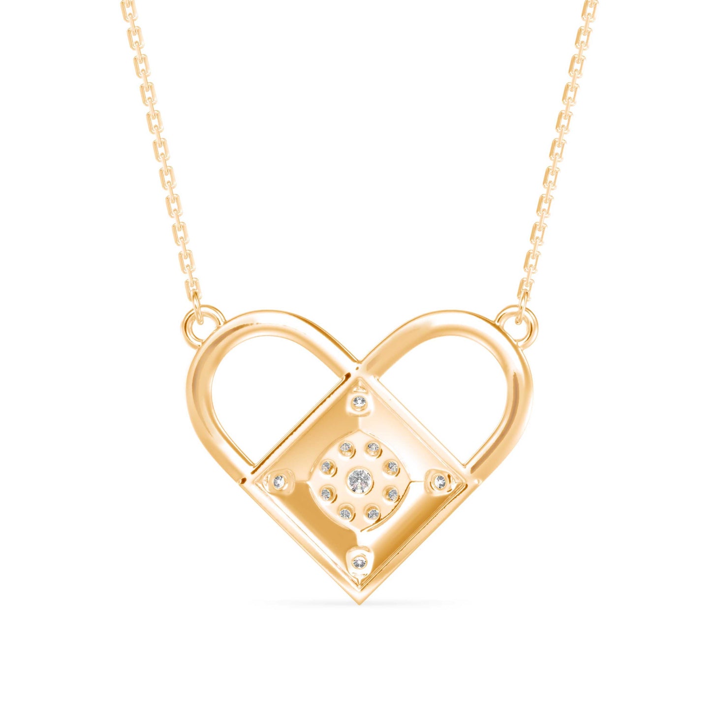 Diamond Dreamscape Pendant Yellow Gold