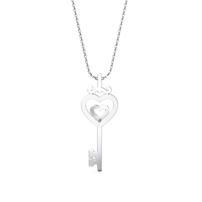 Sanctum Heart Diamond Pendant Platinum