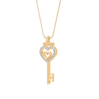 Sanctum Heart Diamond Pendant Yellow Gold