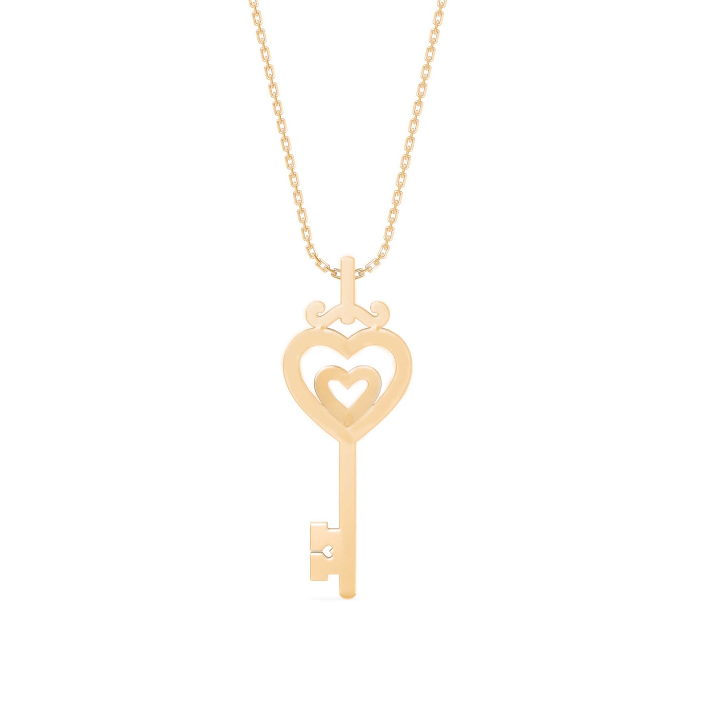 Sanctum Heart Diamond Pendant Yellow Gold