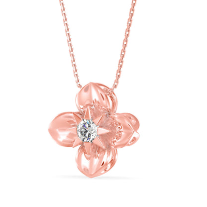 Spiritual Diamond Pendant Rose Gold