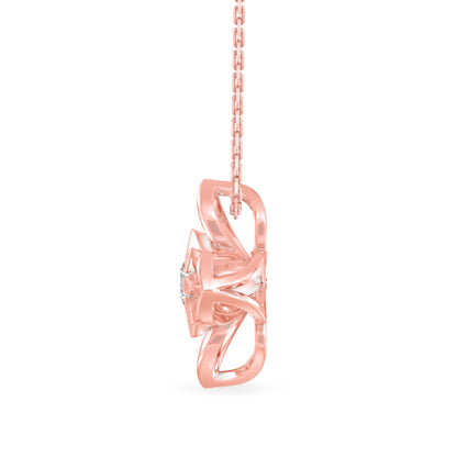 Spiritual Diamond Pendant Rose Gold