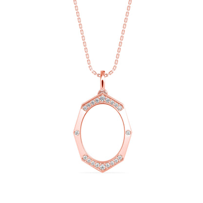 Angelic Diamond Pendant Rose Gold