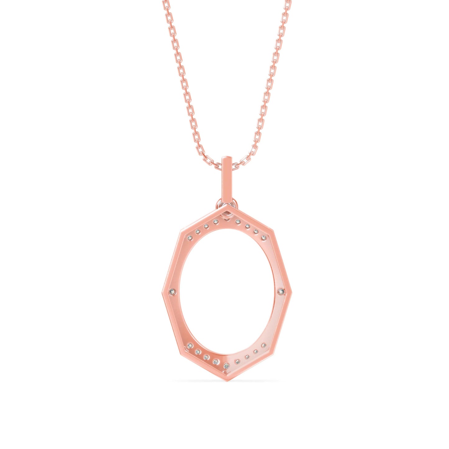 Angelic Diamond Pendant Rose Gold