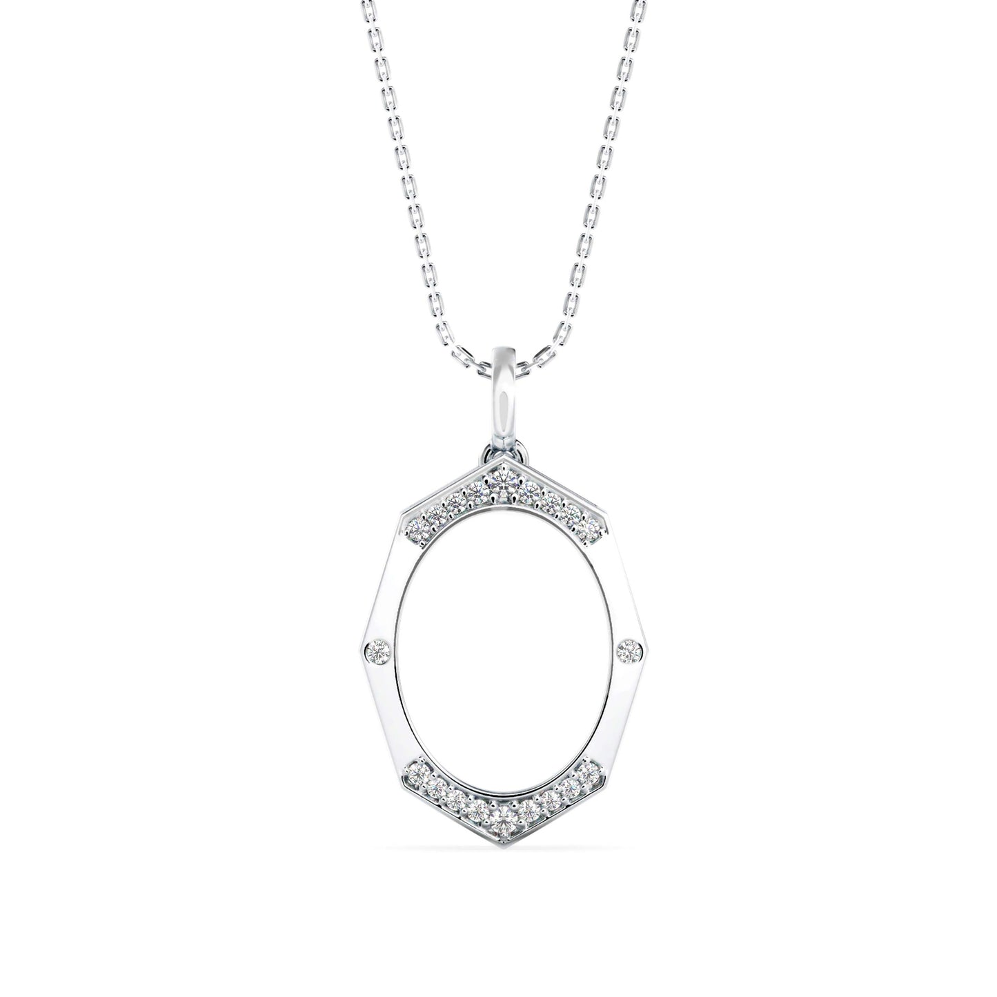 Angelic Diamond Pendant White Gold