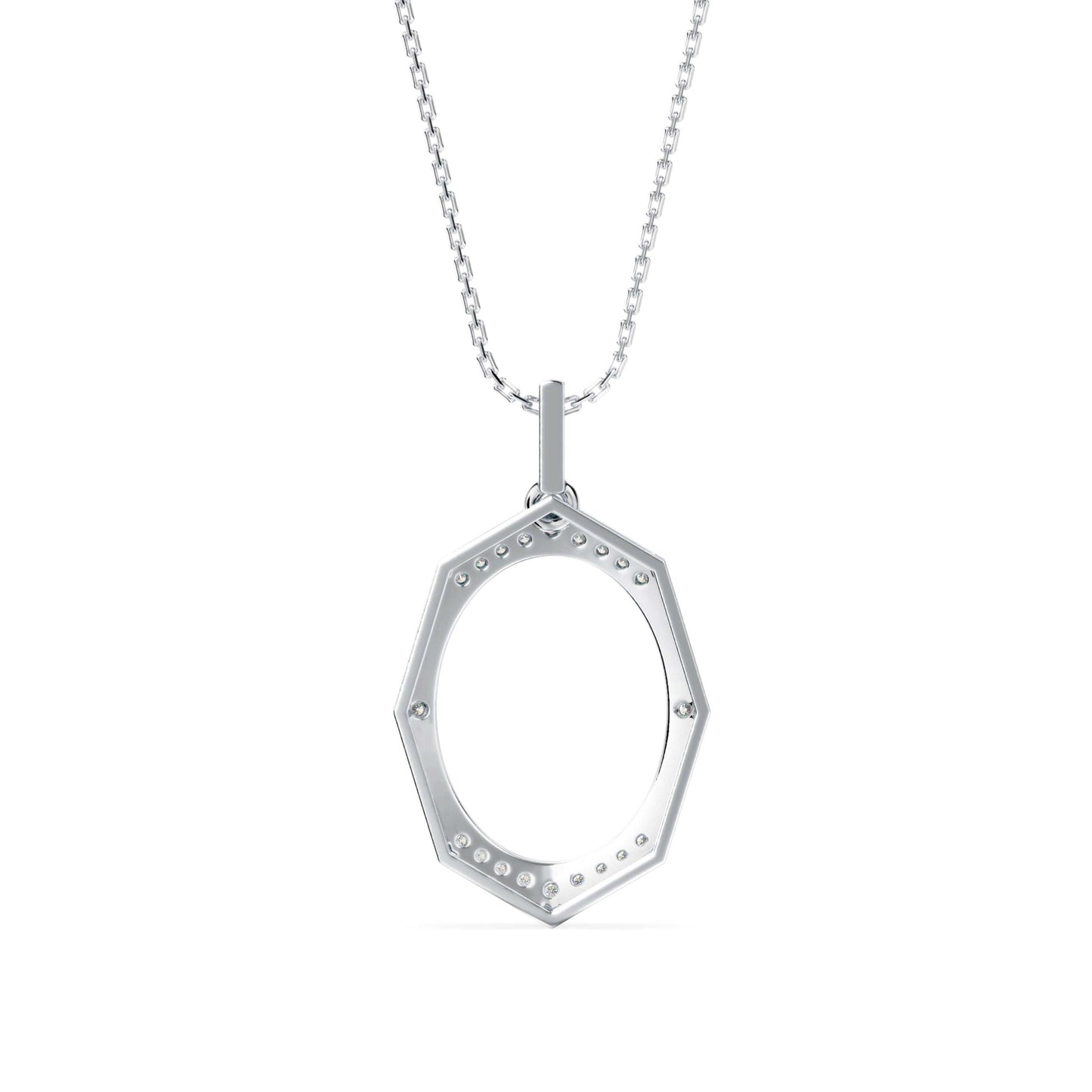 Angelic Diamond Pendant White Gold