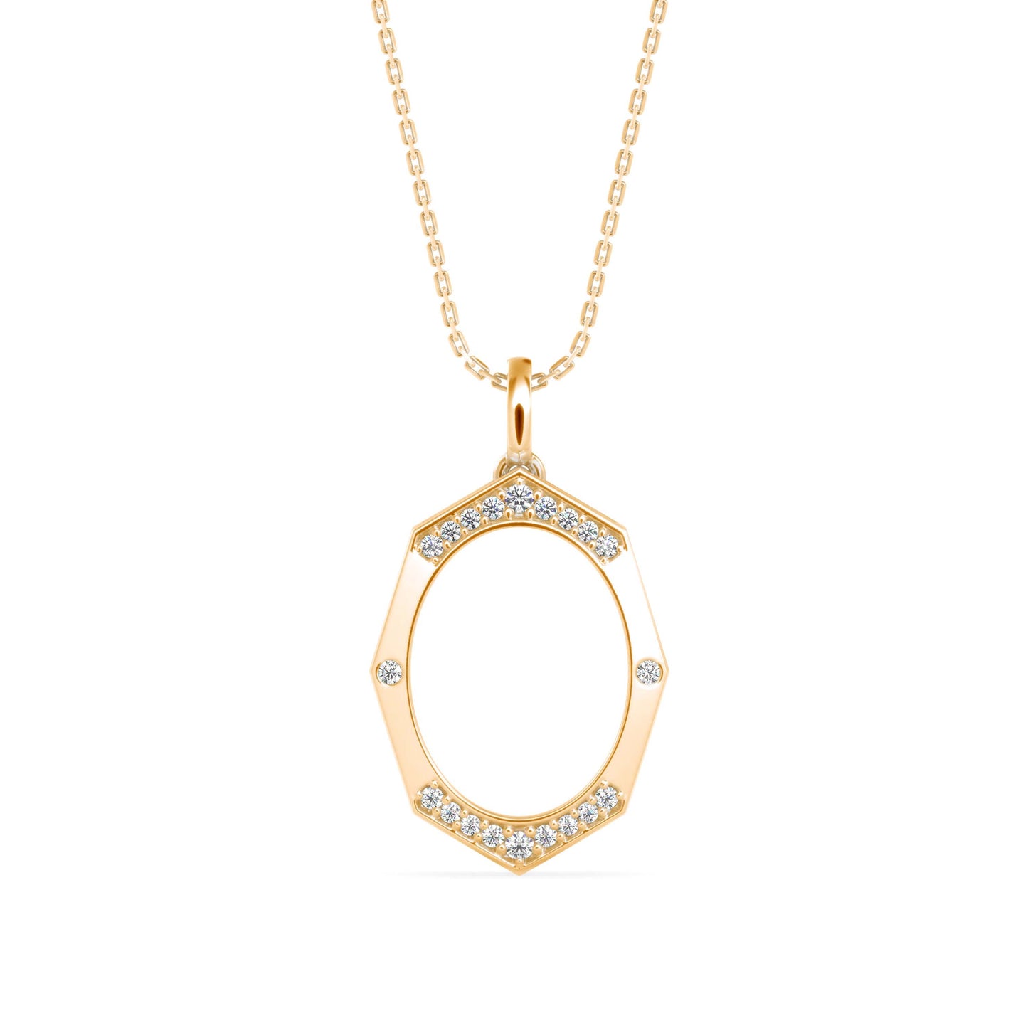 Angelic Diamond Pendant Yellow Gold