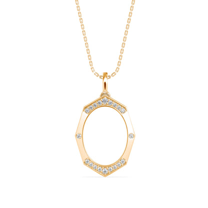 Angelic Diamond Pendant Yellow Gold