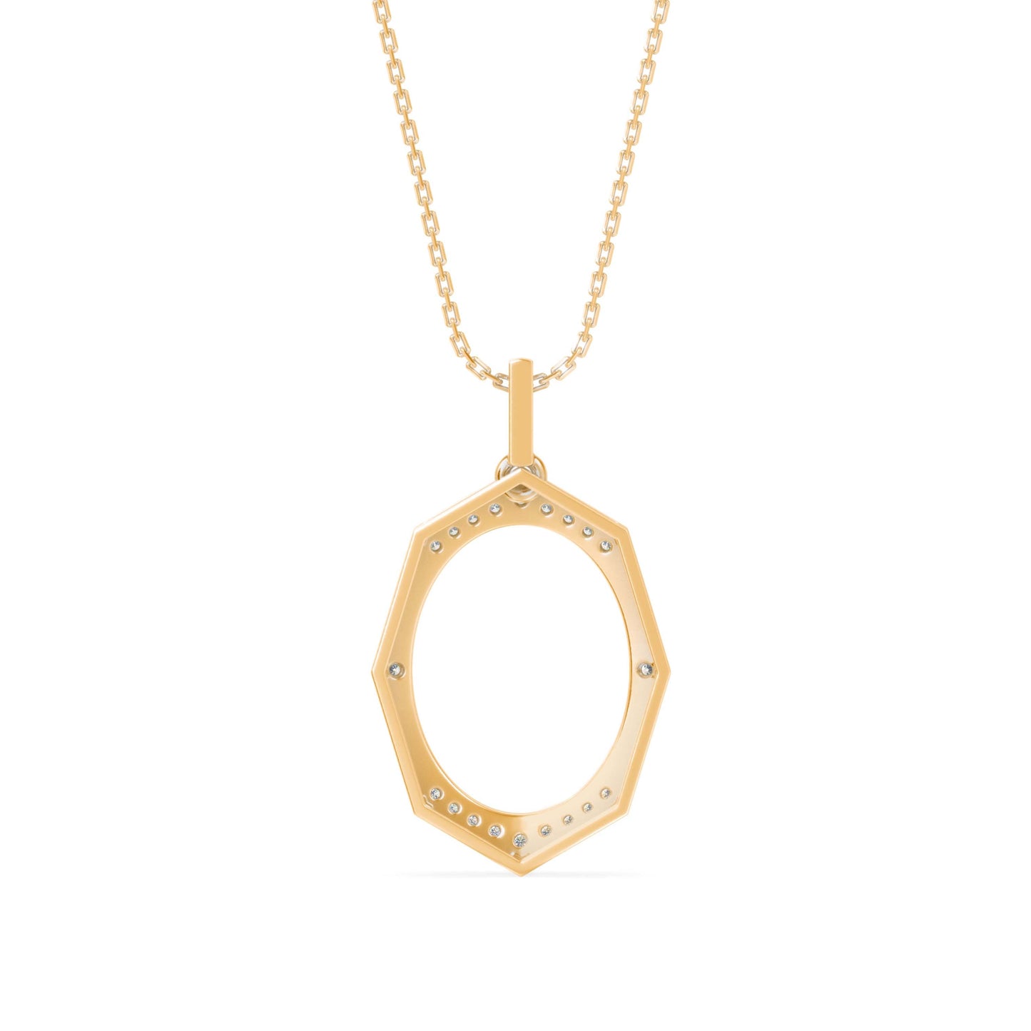 Angelic Diamond Pendant Yellow Gold