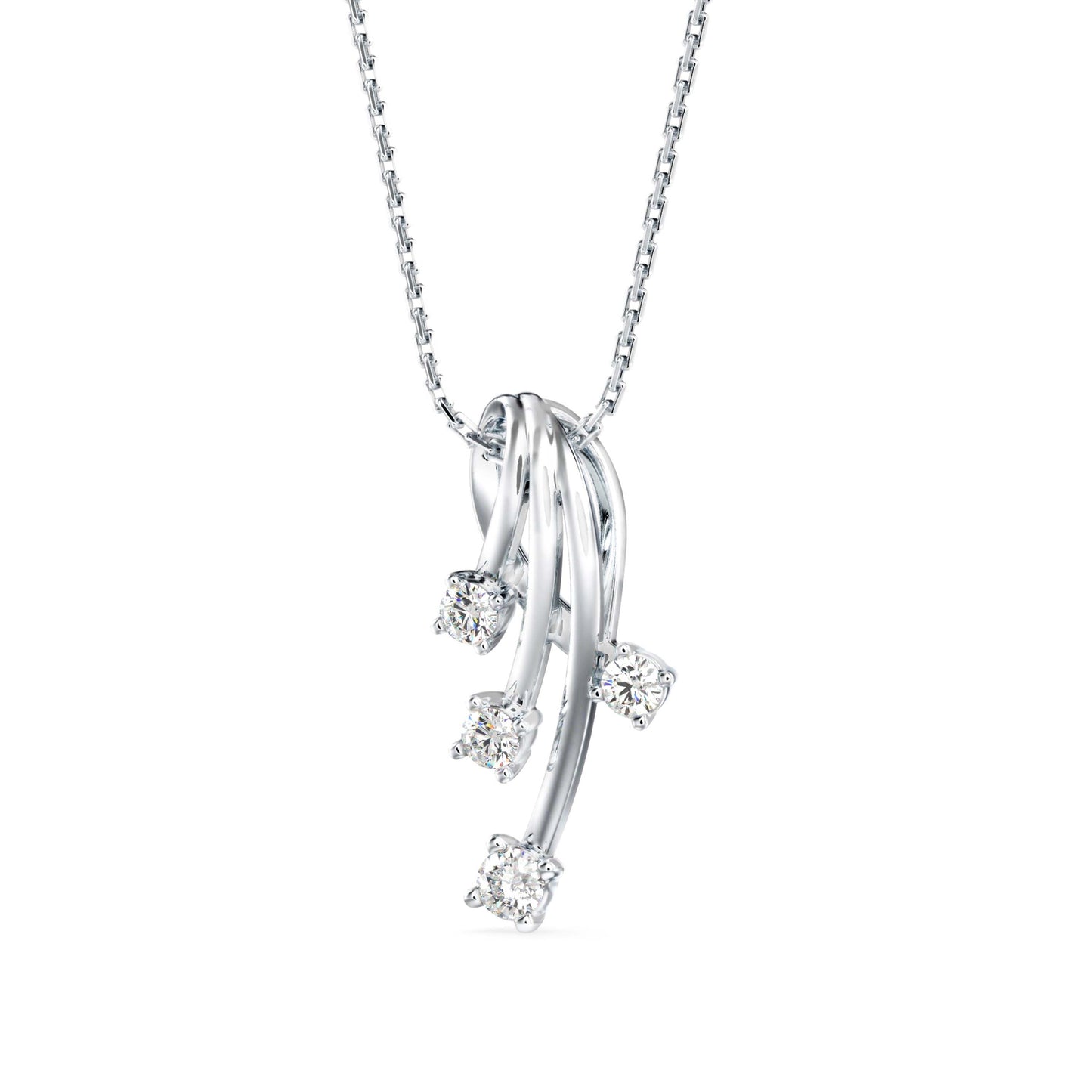 Sentiment Light Diamond Pendant Platinum