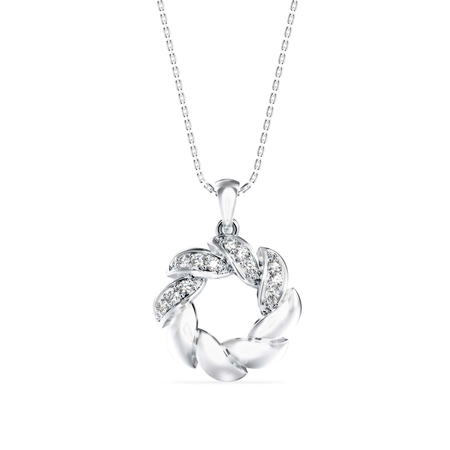 Diamond Glorify Pendant White Gold