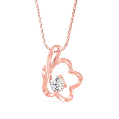 Amor Diamond Pendant Rose Gold