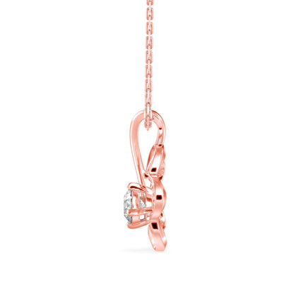 Amor Diamond Pendant Rose Gold