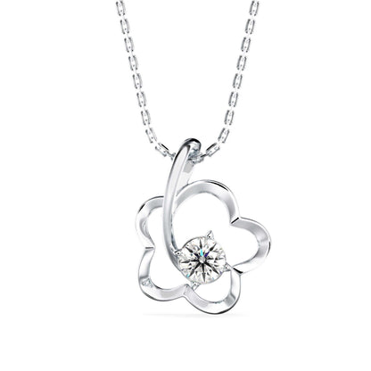 Amor Diamond Pendant White Gold