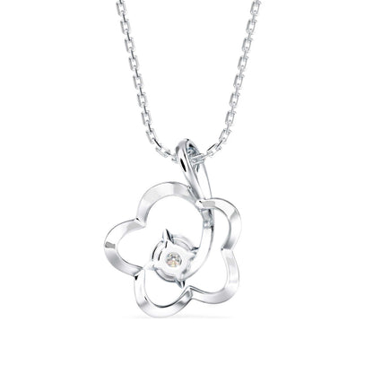 Amor Diamond Pendant White Gold