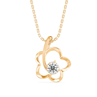 Amor Diamond Pendant Yellow Gold