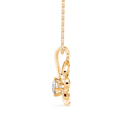 Amor Diamond Pendant Yellow Gold