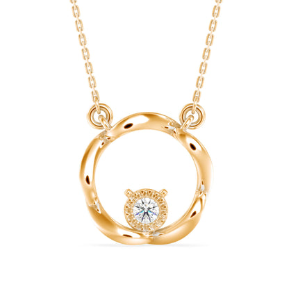 Starlight Round Pendant Yellow Gold