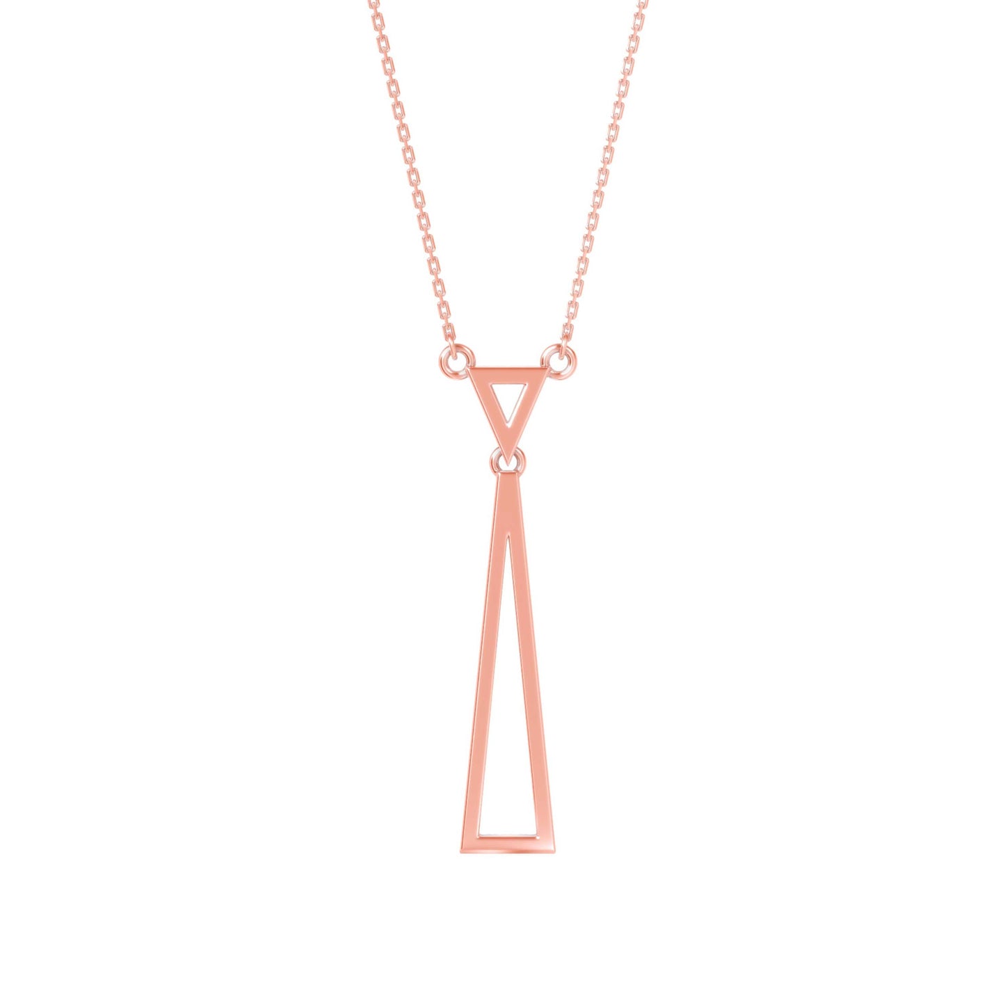 Crystal Cascade Pendant Rose Gold