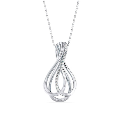 Covel Charm Diamond Pendant White Gold