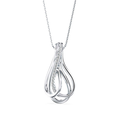 Covel Charm Diamond Pendant White Gold