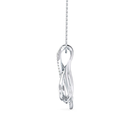 Covel Charm Diamond Pendant White Gold