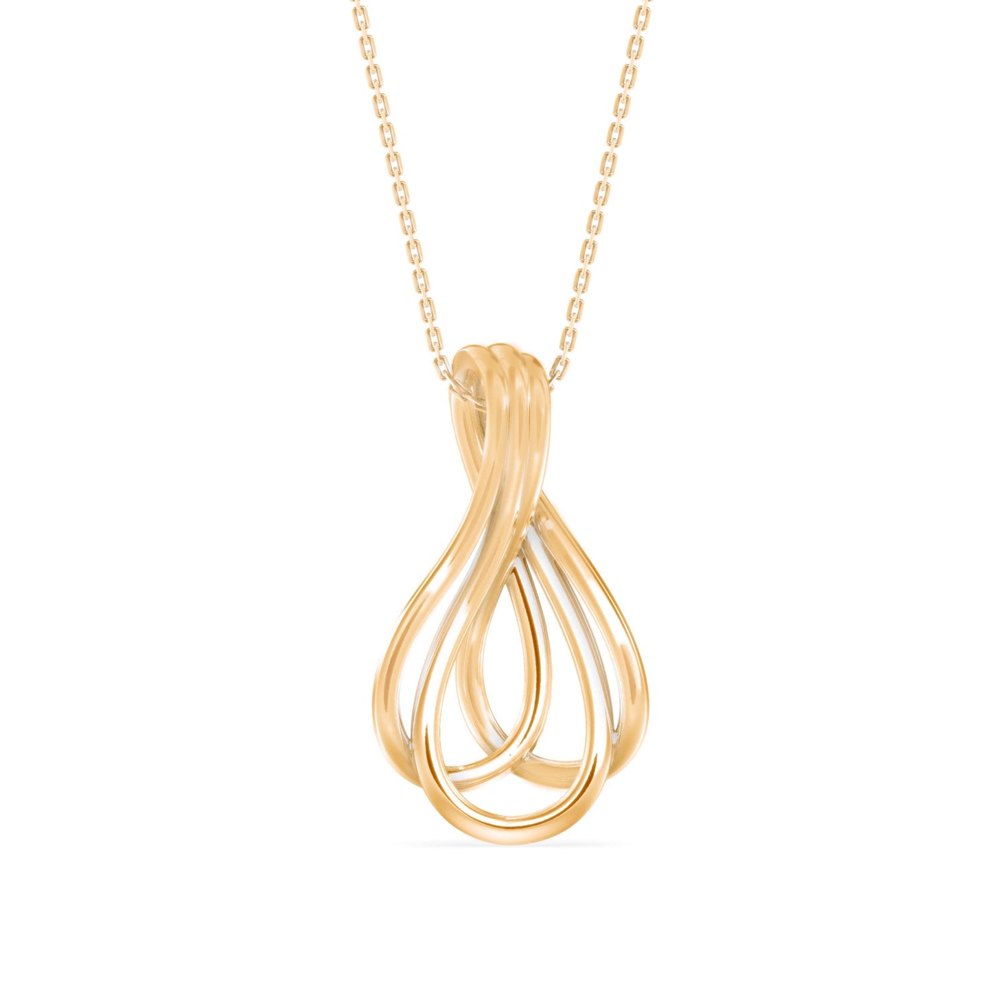 Covel Charm Diamond Pendant Yellow Gold