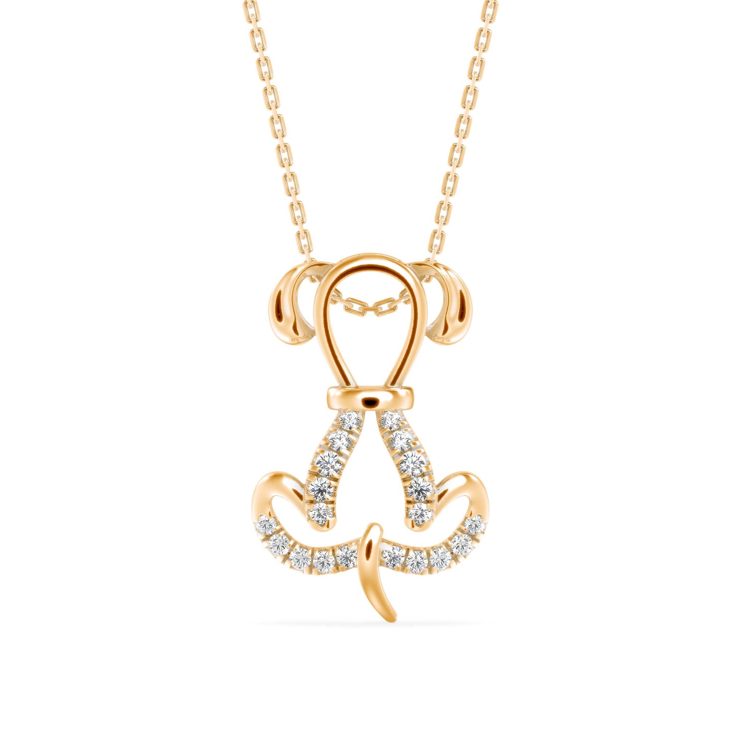 Marvelous Diamond Pendant Yellow Gold