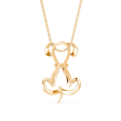 Marvelous Diamond Pendant Yellow Gold