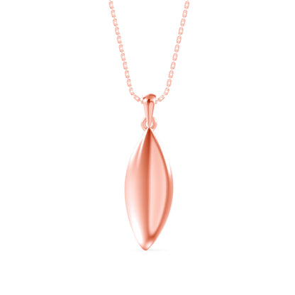 Dainty Charm Diamond Pendant Rose Gold