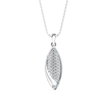 Dainty Charm Diamond Pendant Platinum